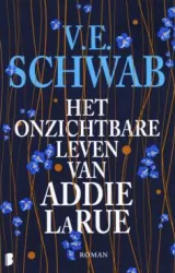 boekcover met blauwe en witte tekst donkere achtergrond blauwe bloemetjes