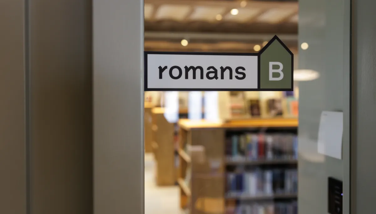 glaen deur naar afdeling romans