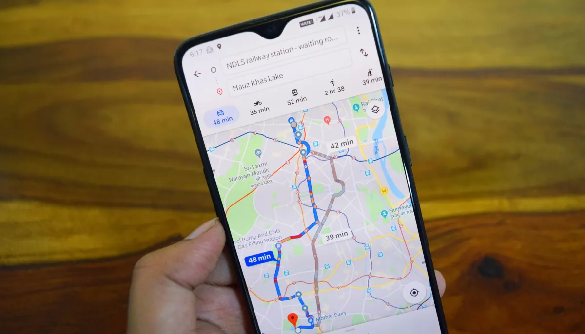 Navigatie op de telefoon