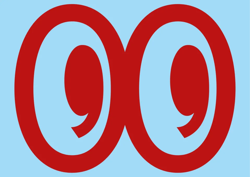 ogen in rood/blauw
