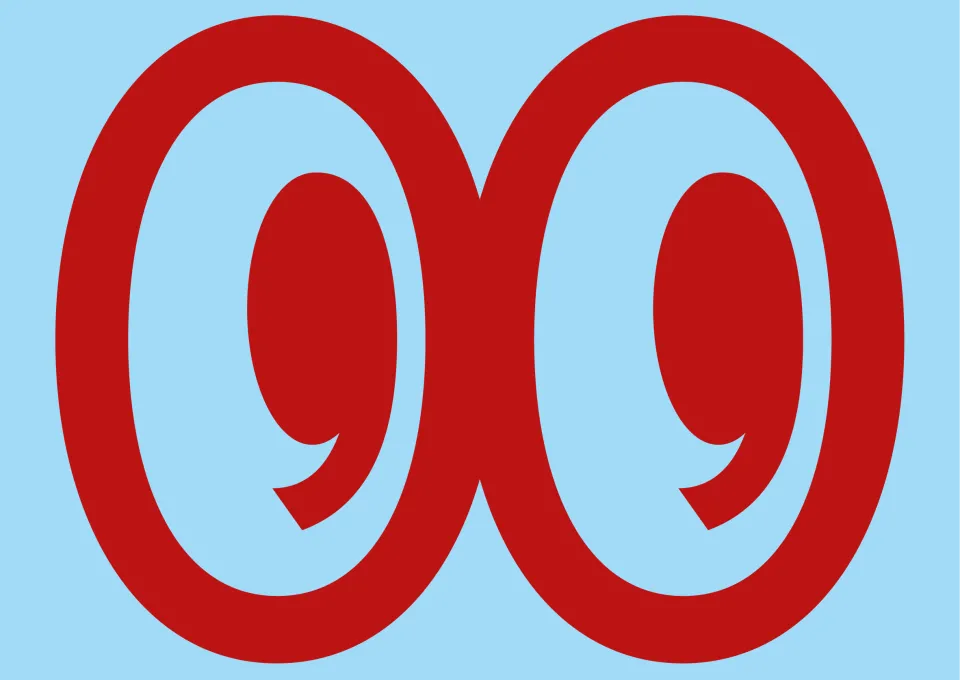 ogen in rood/blauw