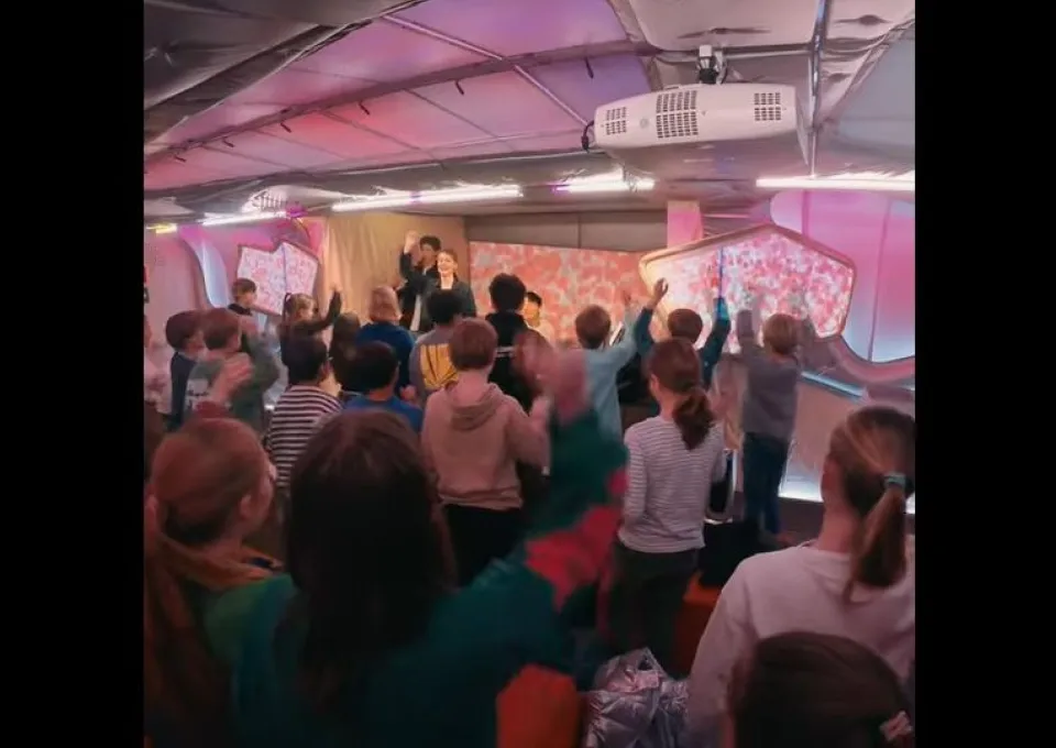 muzikant en publiek