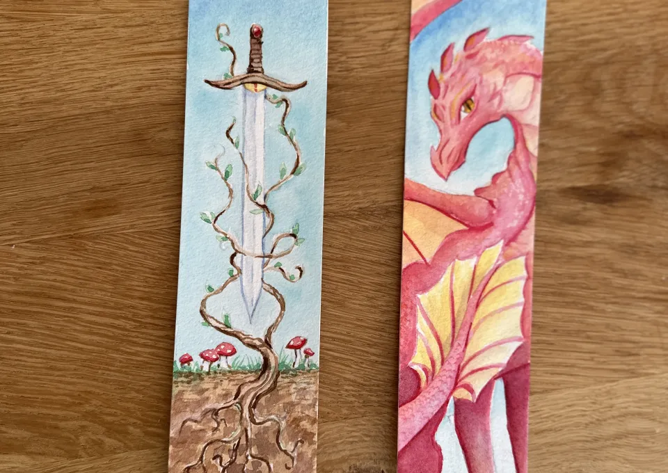 boekenleggers aquarel