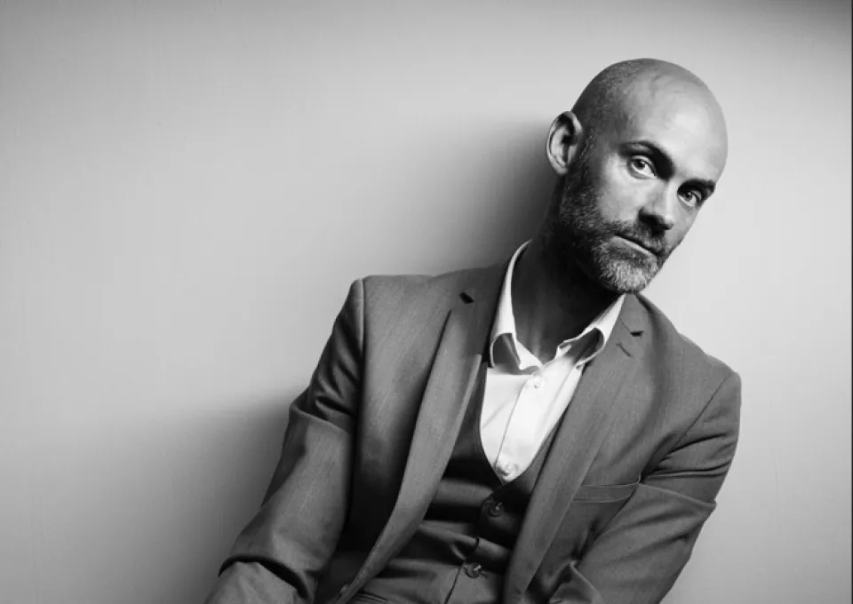 portret in zwart wit van Jaap Robben 