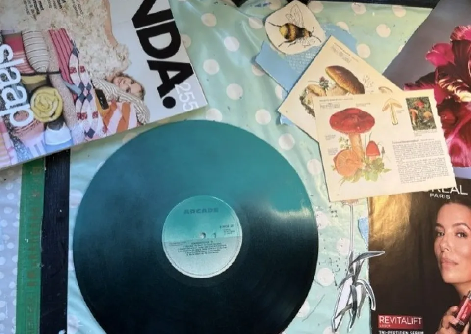 Vinyl LP collage