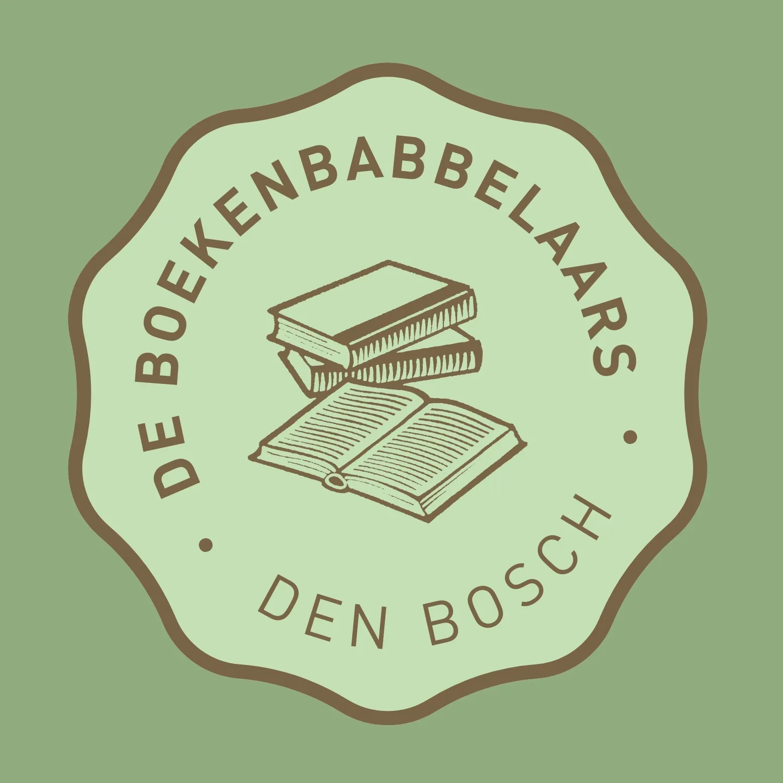 boekenbabbelaars logo boekenclub den bosch groen