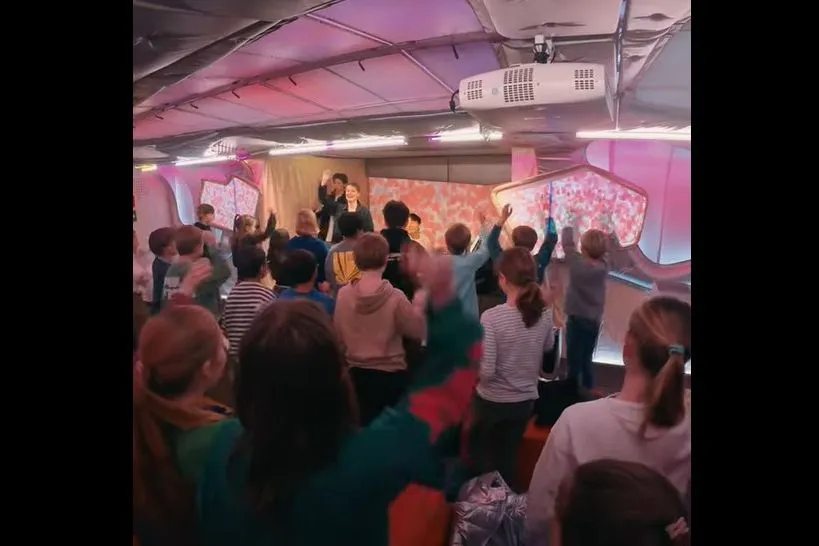 muzikant en publiek