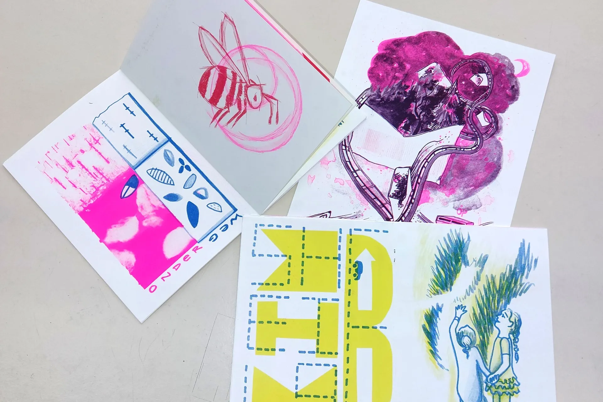 illustreren & riso print