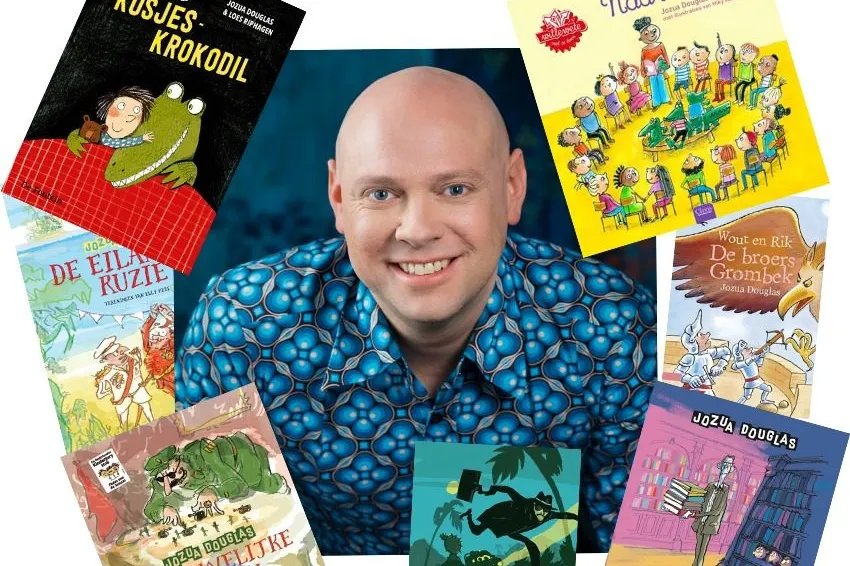 Jozua met zijn kinderboeken