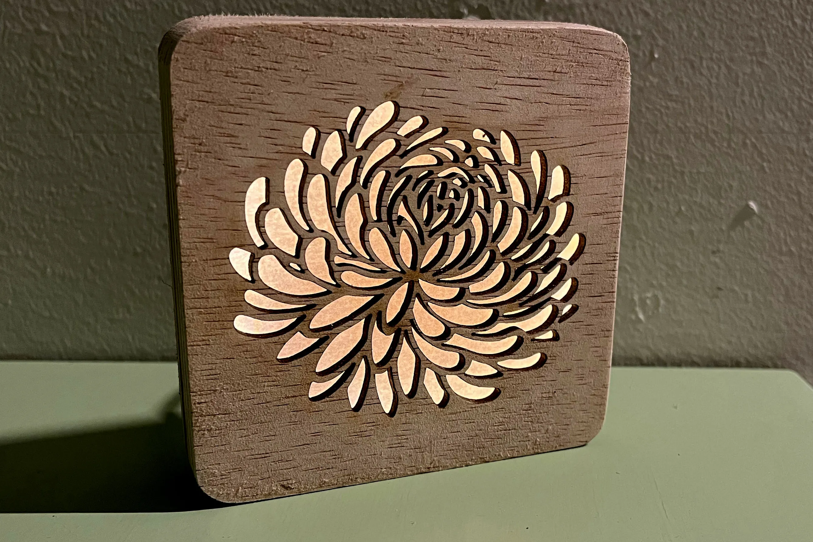 lampje met bloem