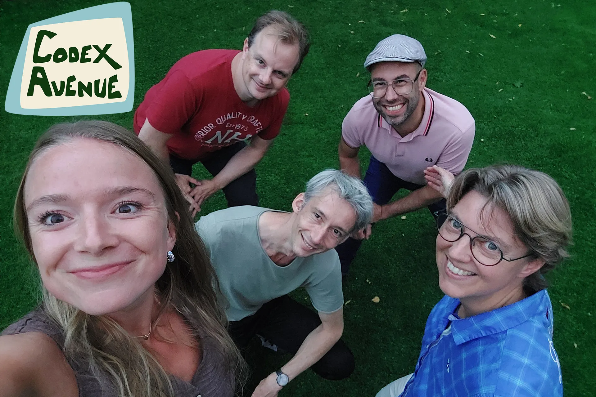 Selfie van bandleden Codex Avenue
