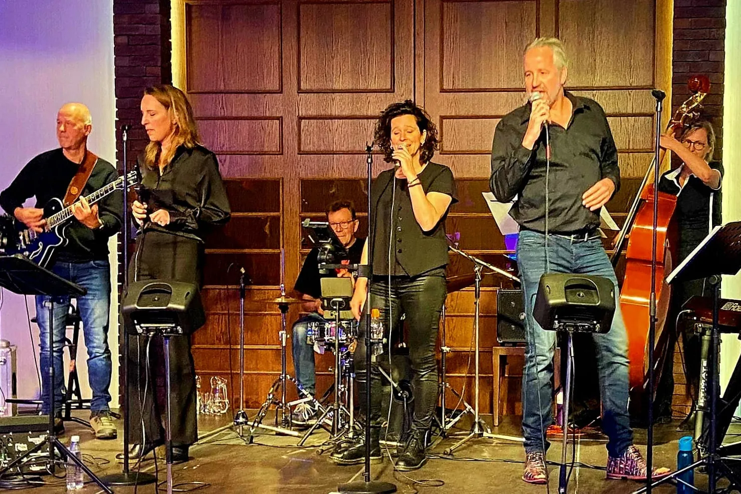 Band op podium