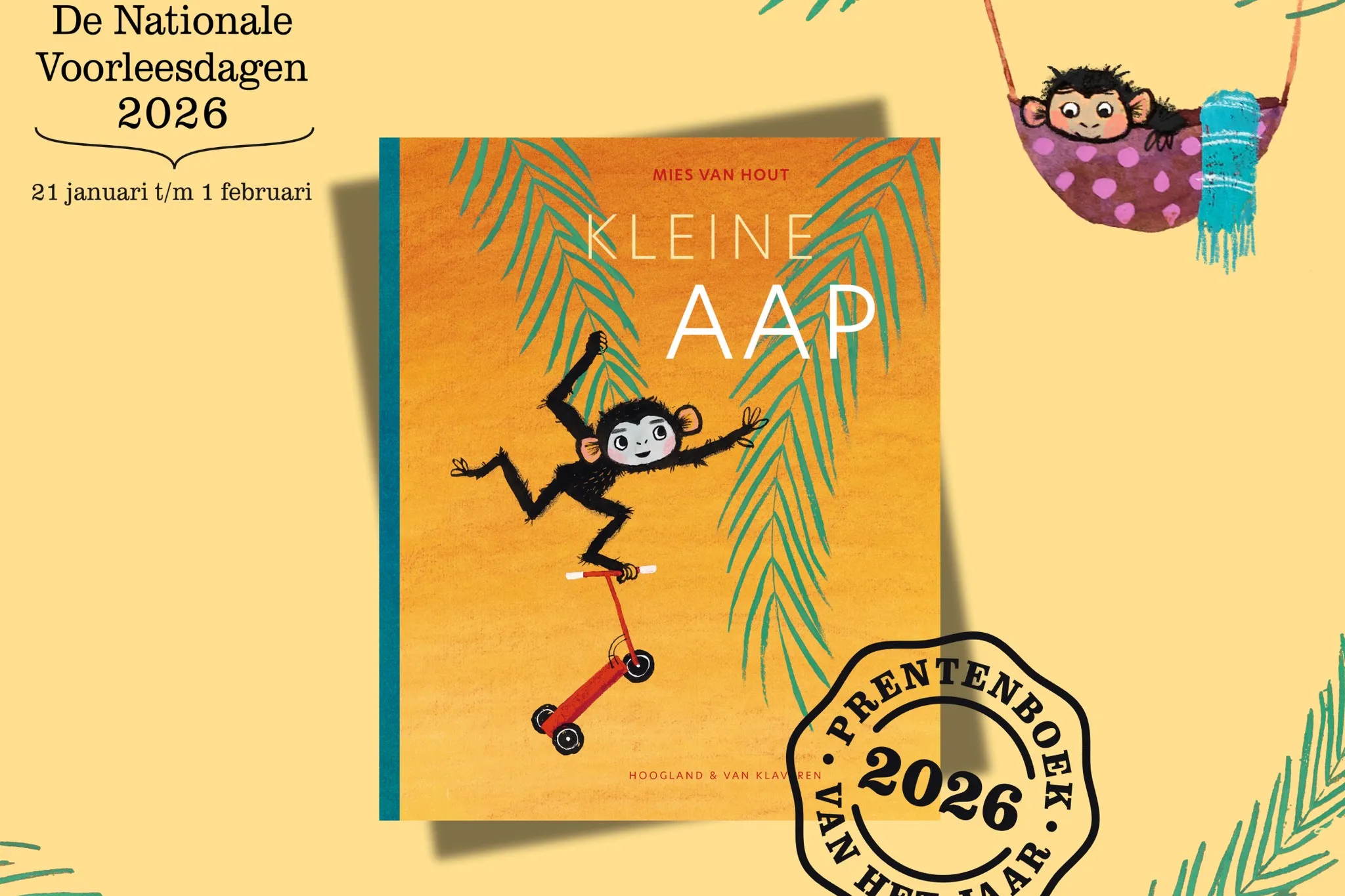 Kleine Aap prentenboek van het jaar 2026