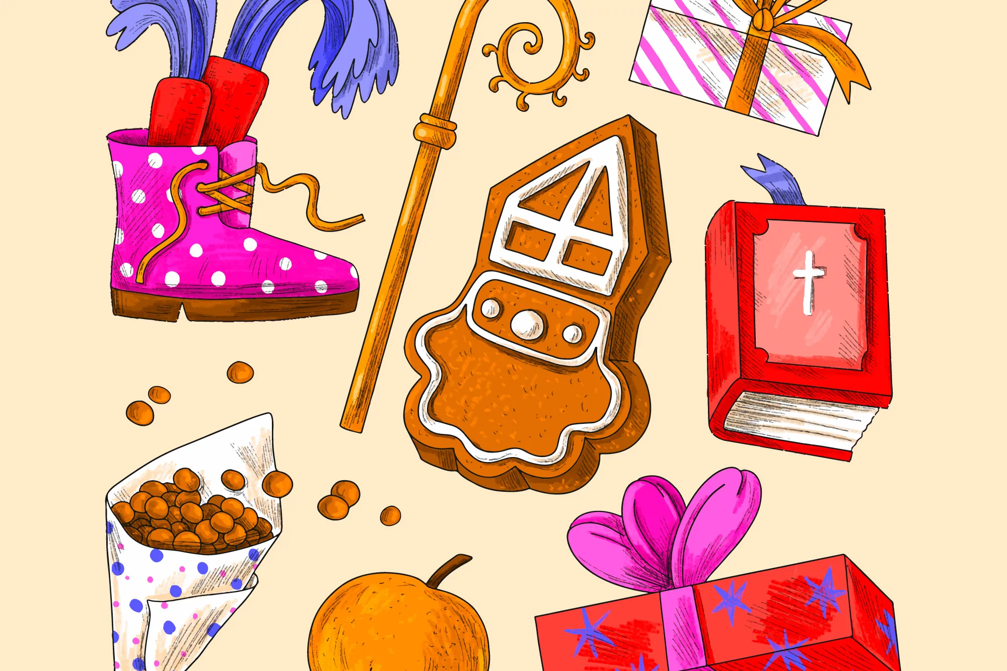 Sinterklaas tekening