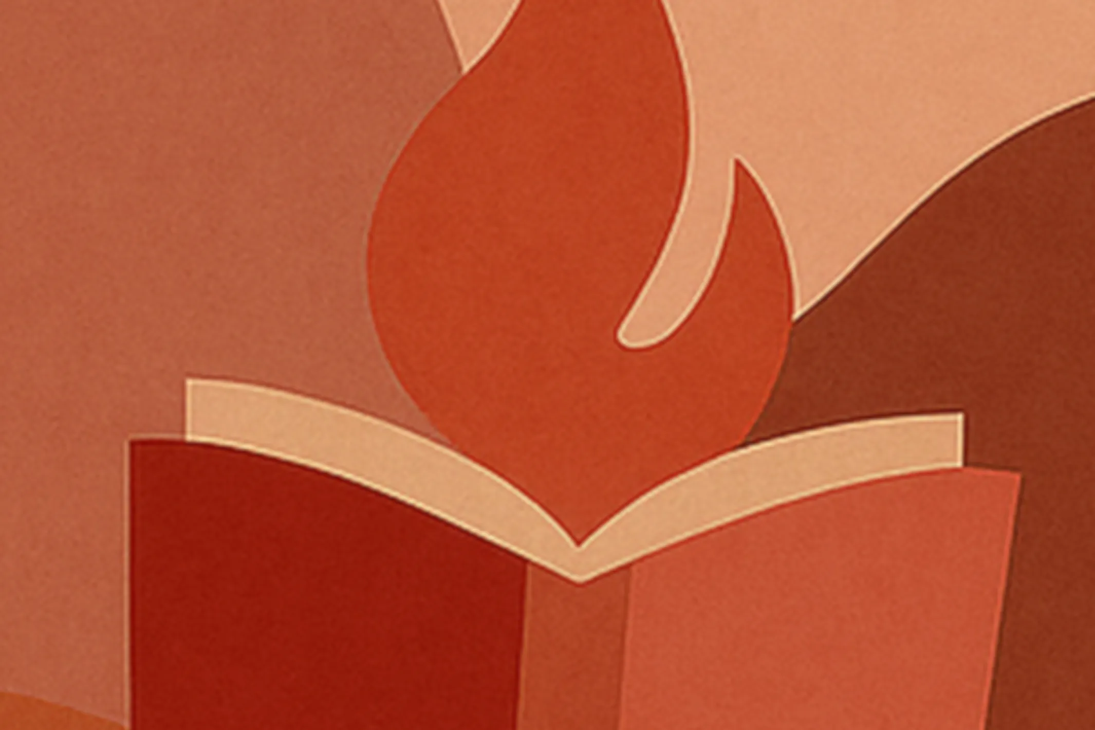 abstracte afbeelding met vuur uit kaart