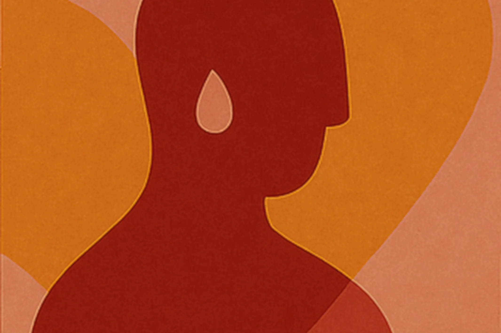 abstract figuur met traan