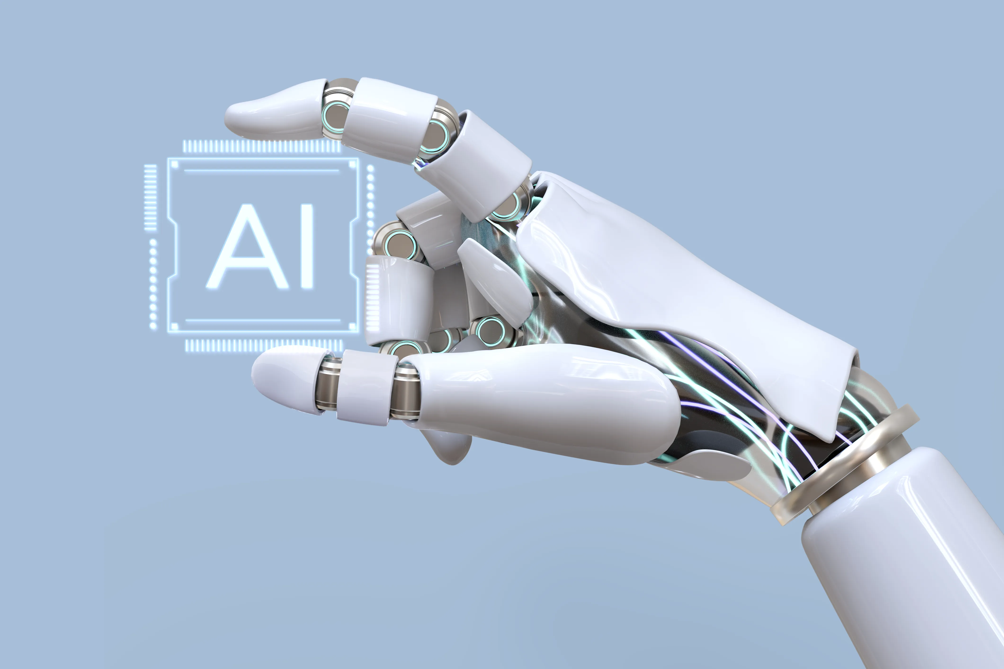 Robot met AI chip