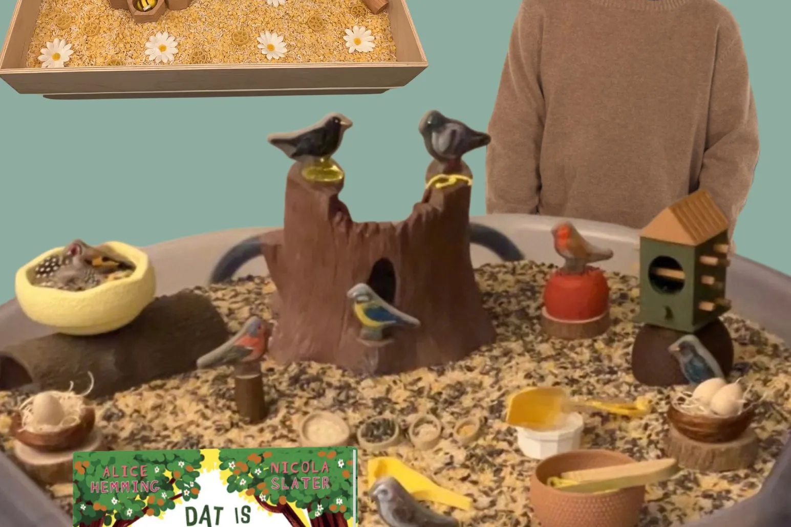 kleuter aan een speeltafel