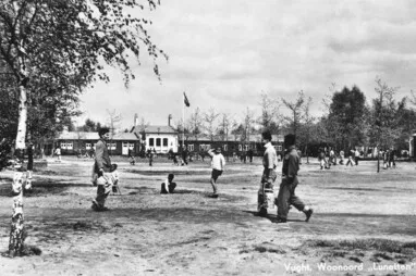 zwart wit foto woonoord Lunetten