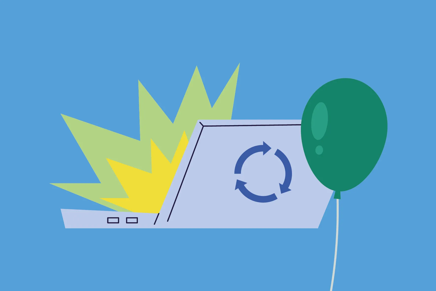 laptop ballon recycle
