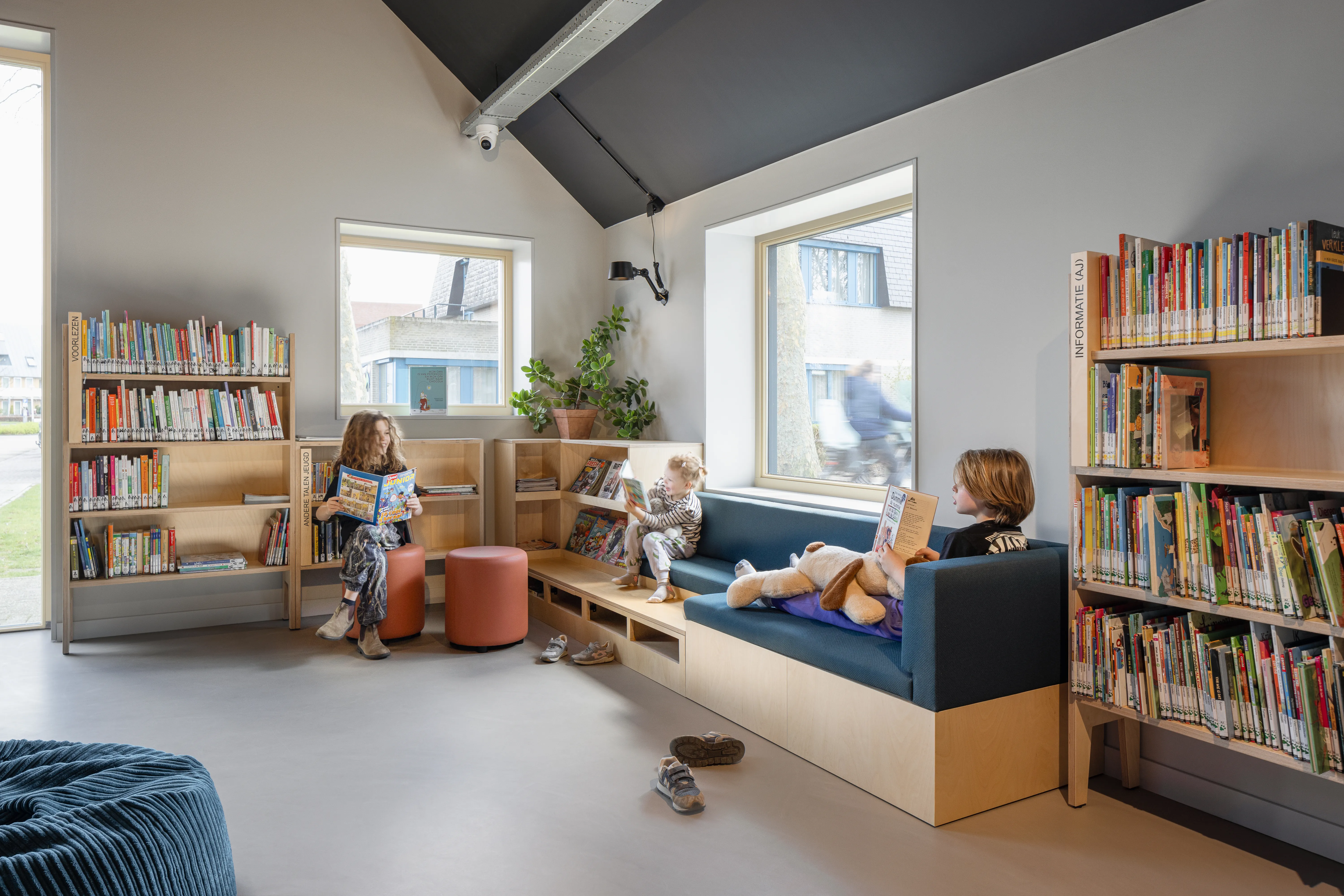 hoekje in bibliotheek