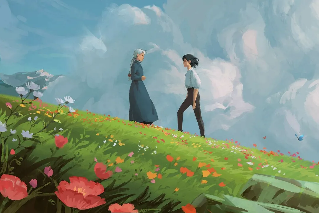 filmposter van howls moving castle