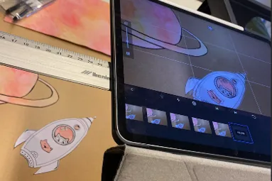 ipad en tekeningen