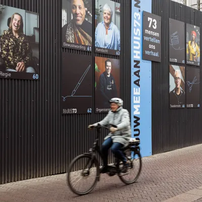 fietster voor fotowand