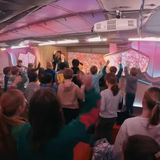 muzikant en publiek