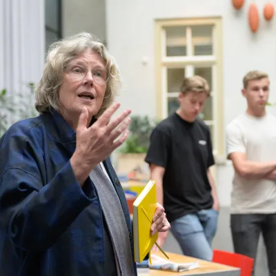 architect bedankt studenten