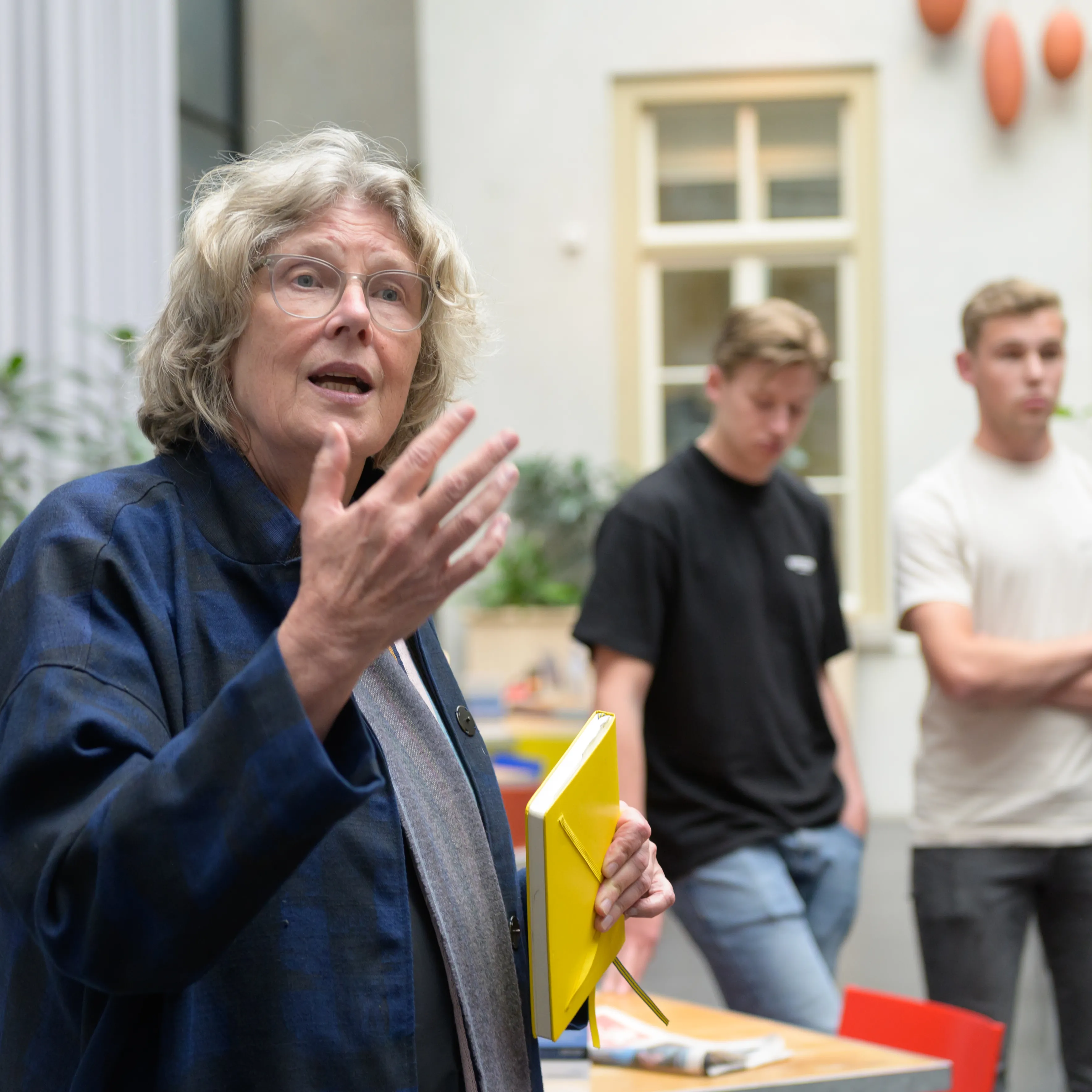 architect bedankt studenten