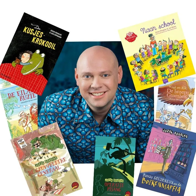 Jozua met zijn kinderboeken