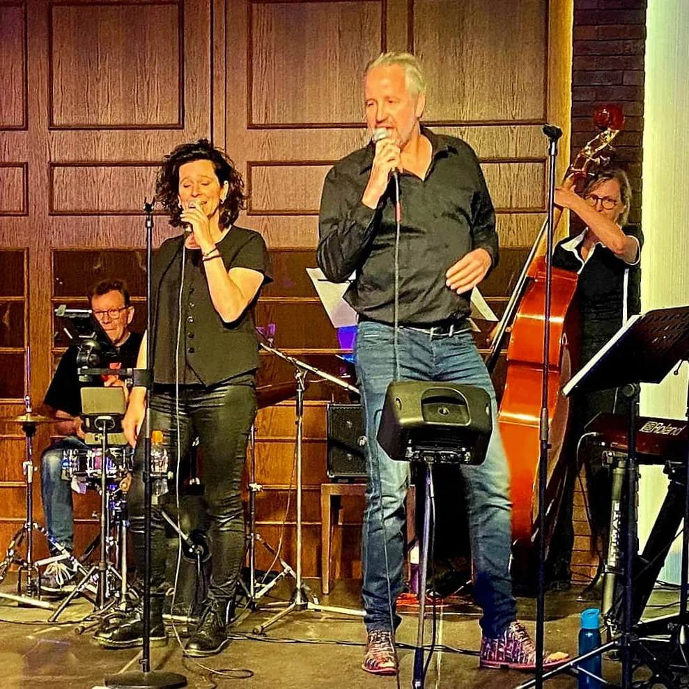 Band op podium