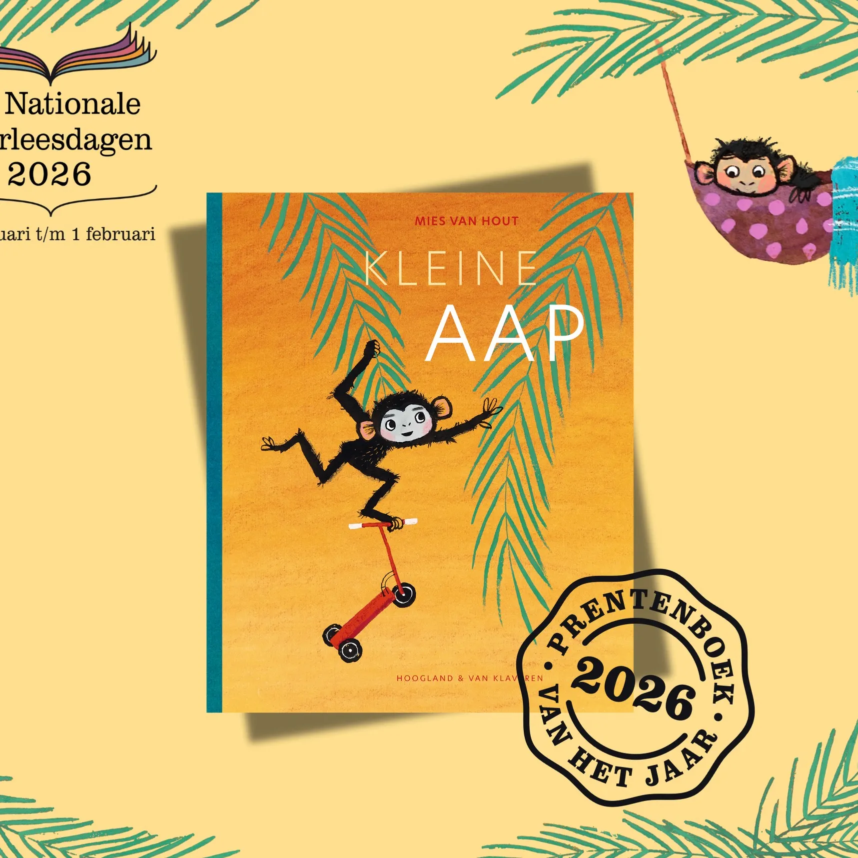 Kleine Aap prentenboek van het jaar 2026