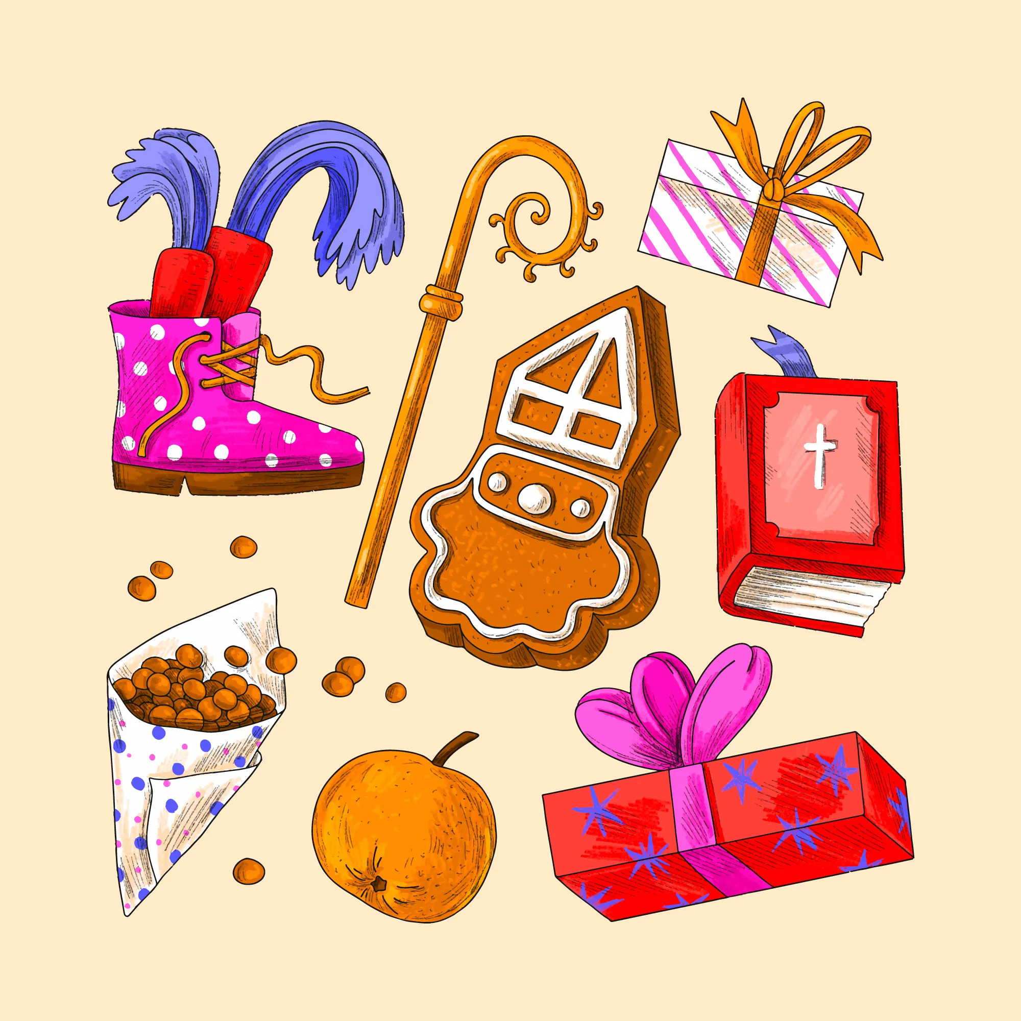 Sinterklaas tekening