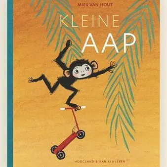 logo en boekomslag met aap