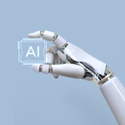 Robot met AI chip
