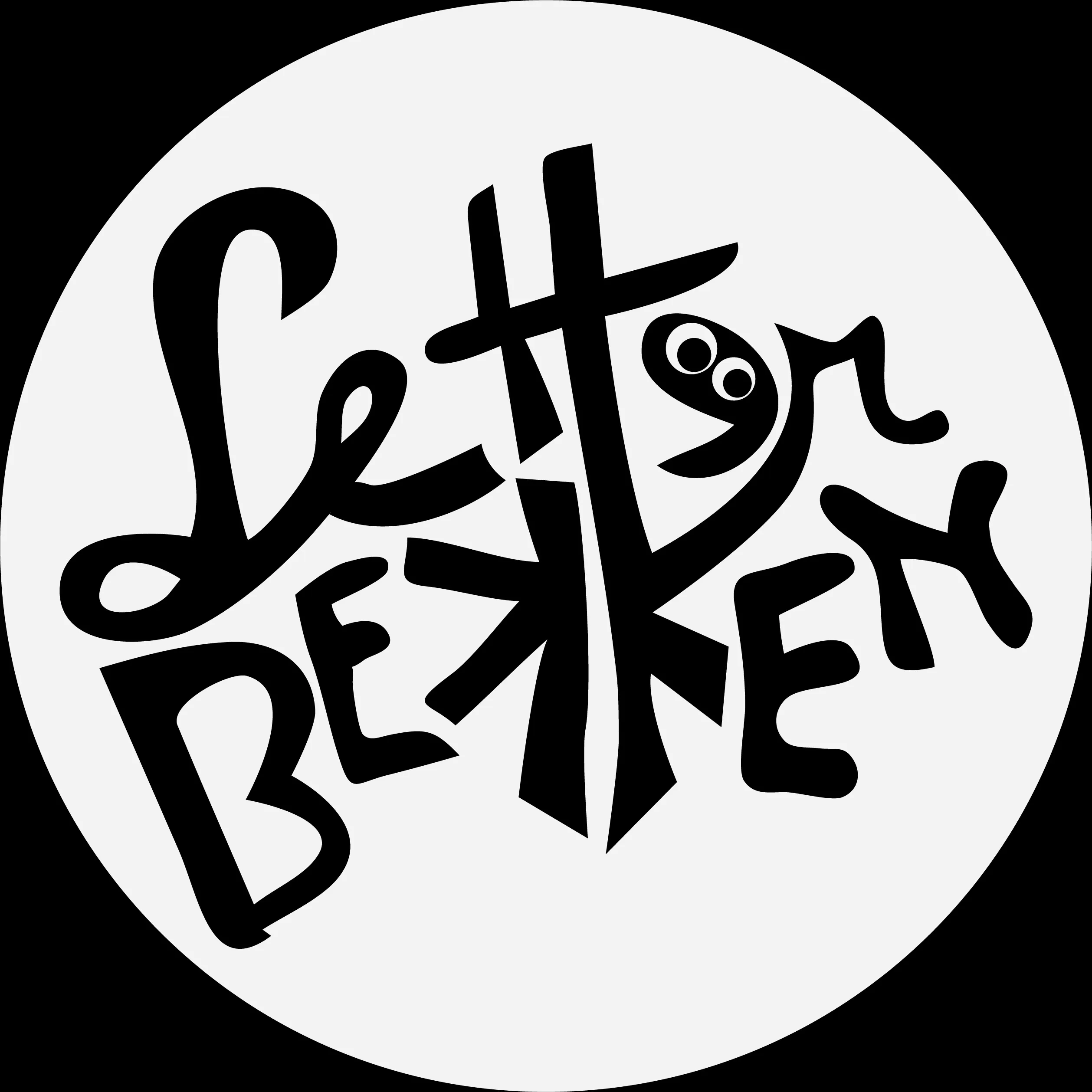 Letterbekken vrolijke letters