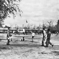 zwart wit foto woonoord Lunetten