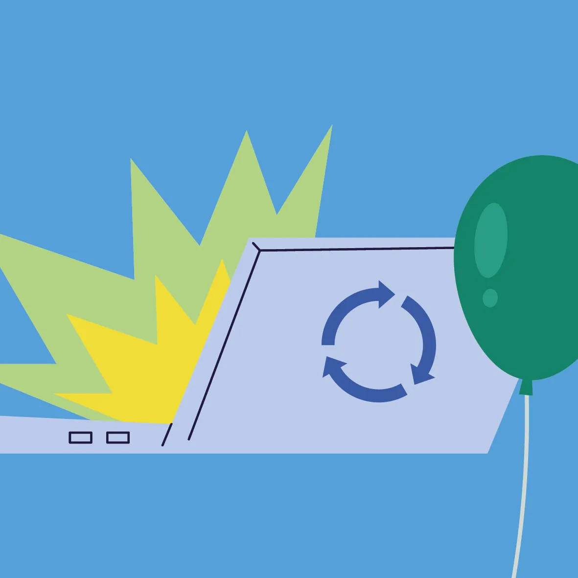 laptop ballon recycle