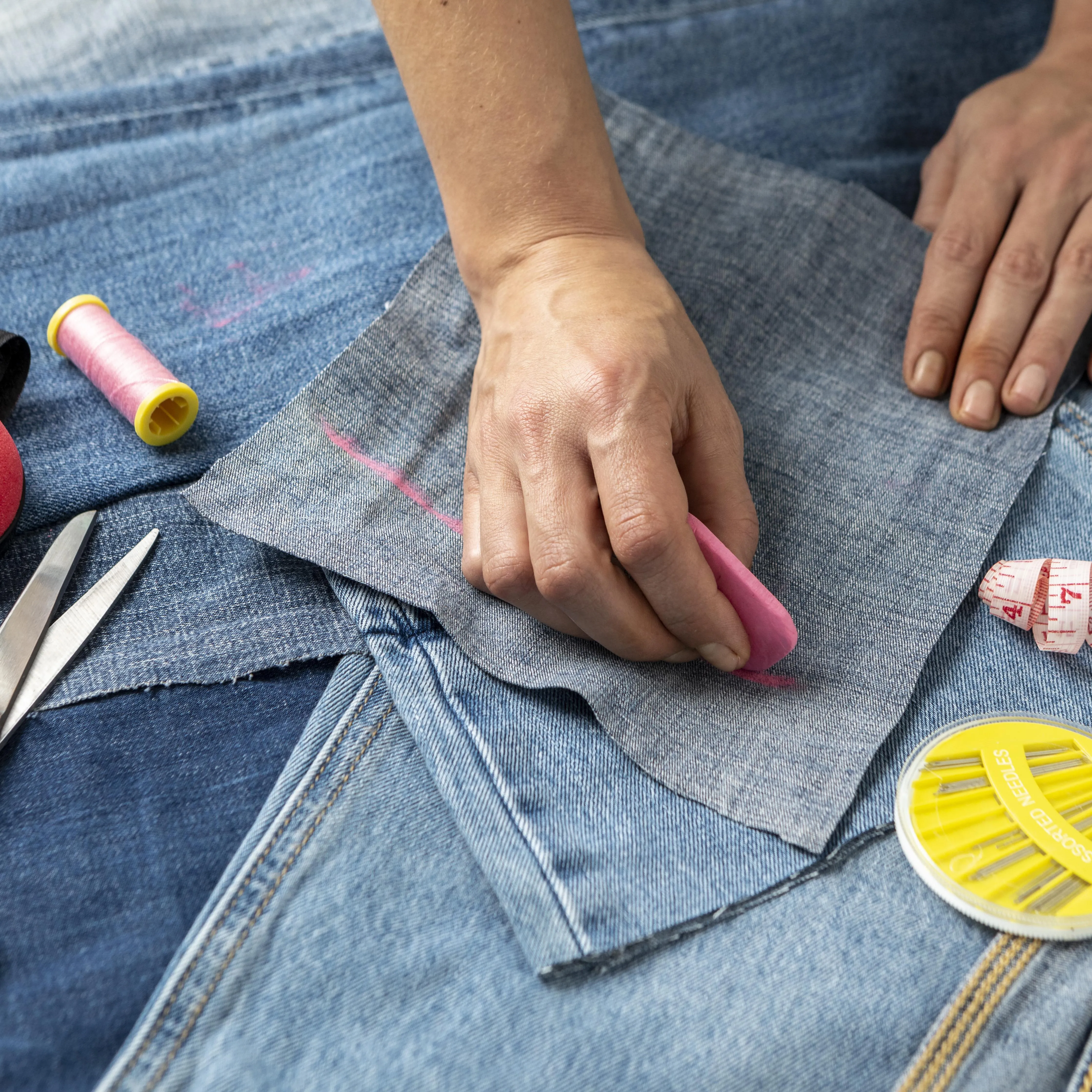 jeans patroontekenen