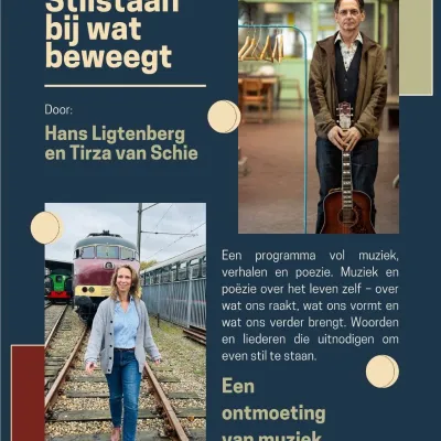 Man en vrouw in een trein