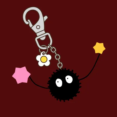 illustratie sleutelhanger studio ghibli 