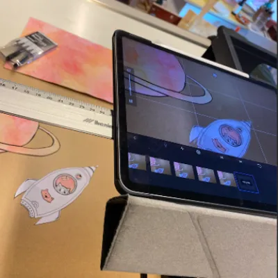 ipad en tekeningen