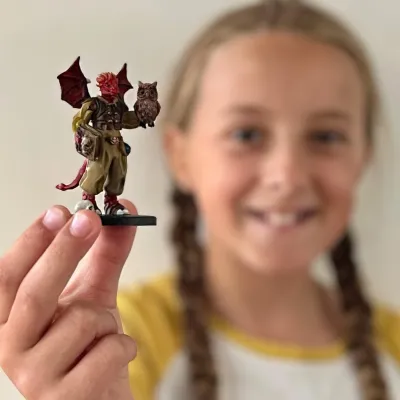 3d print meisje blij